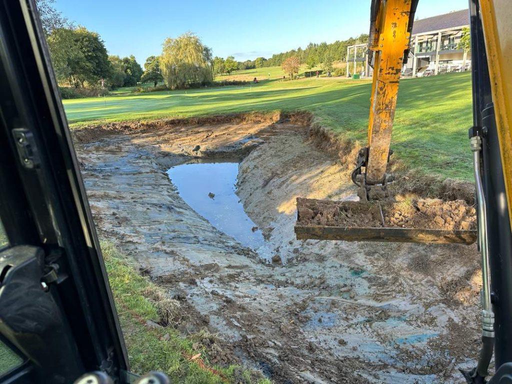 pond and digger